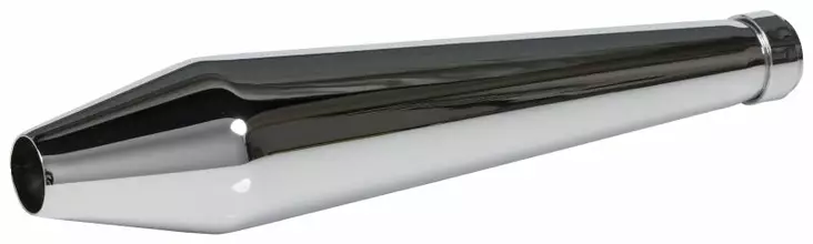 Highway Hawk Äänenvaimennin Megaphone Chrome - Pakoputket 4-T - 561-65-943 - 1