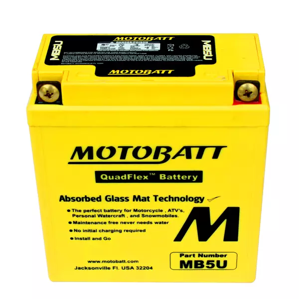 Motobatt akku, MB5U - Akut - 14-503 - 1