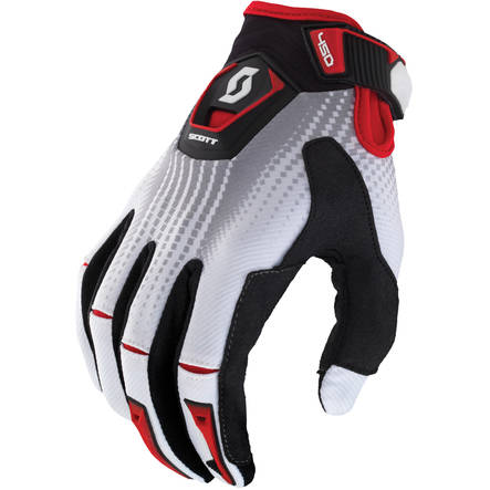 Scott 450 Fission glove black/white XL - Hanskat - 626-4320-4 - 1