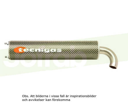 Tecnigas Trek Vaimennin - Pakoputket 2-T - 308-0744 - 2