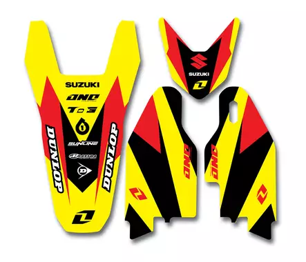 One RMZ 250 10-12 13 DELTA GRAPHIC TRIM KIT - Tarrasarjat - 383-0404 - 1
