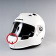 Schuberth SR1 button with ventilation, white - Varaosat - 511-1100-54 - 1