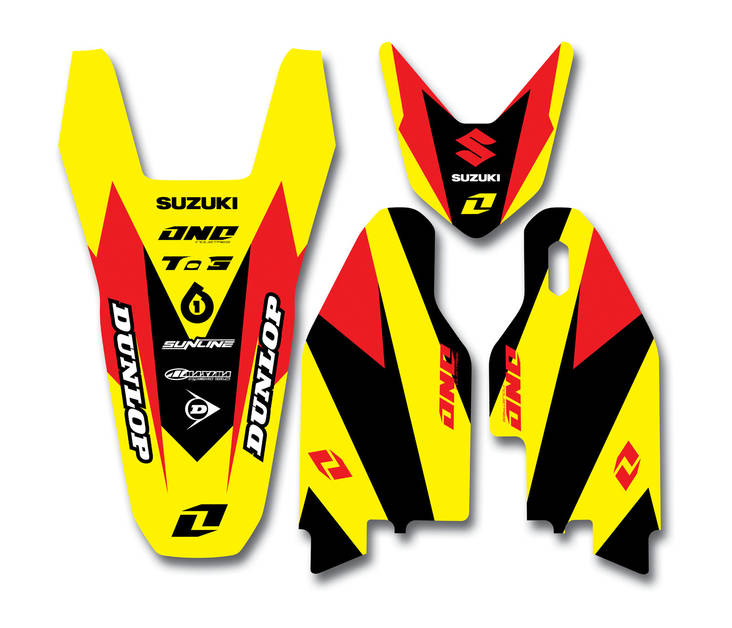 One RMZ 250 10-12 13 DELTA GRAPHIC TRIM KIT - Tarrasarjat - 383-0404 - 1