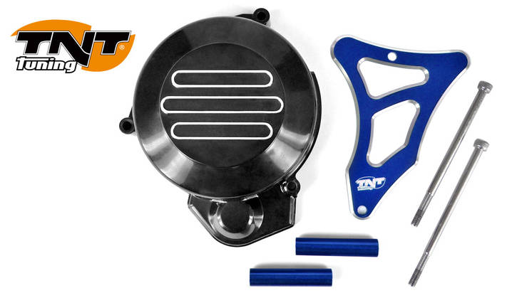 TNT Magneeton- & Ratassuoja, Musta/Sininen, Derbi Senda - Tuning osat - 306-4100-4 - 1