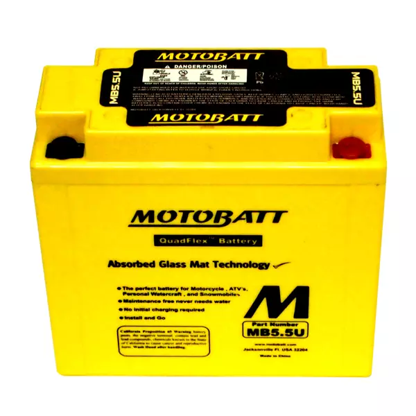 Motobatt akku, MB5.5U - Akut - 14-504 - 1