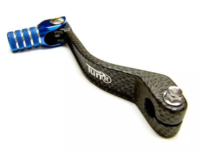 Tec-X Vaihdepoljin, Carbon-kuvio/Sininen, Derbi Senda / Aprilia RX,SX 06- / Gil - Polkimet ja jalkatapit - 306-4023-4 - 1