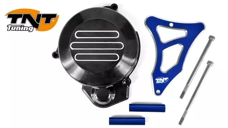 TNT Magneeton- & Ratassuoja, Musta/Sininen, Derbi Senda - Tuning osat - 306-4100-4 - 1