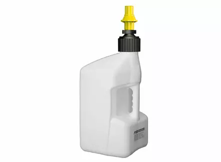 Tuff Jug Kanisteri 20L Valkoinen, Keltaisella Ripper Korkilla - Astiat ja kanisterit - 981-2020-05 - 1