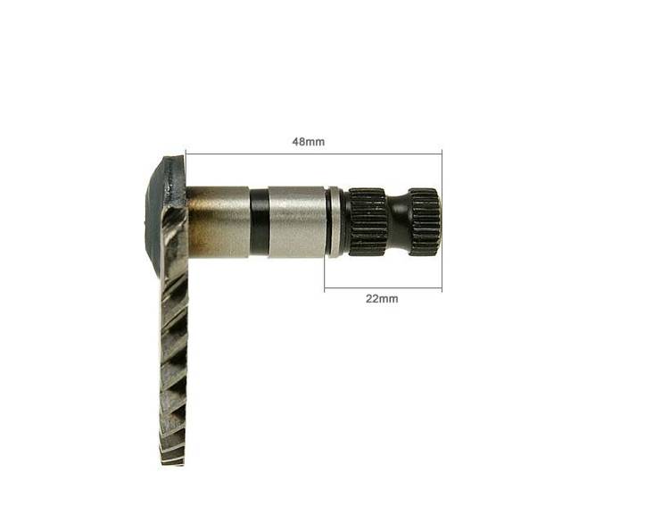 Käynnistyspolkimen aksila, 48mm/22mm, Kiina-skootterit 4-T 50cc / Peugeot 4-T / - Käynnistinpolkimet ja osat - 307-0555 - 1