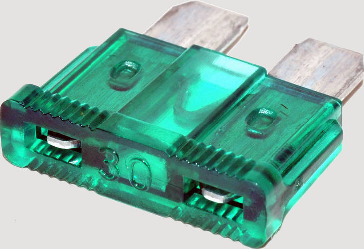 Laattasulake 30A Vihreä 10kpl - Sulakkeet ja osat - 9-3-3815 - 1