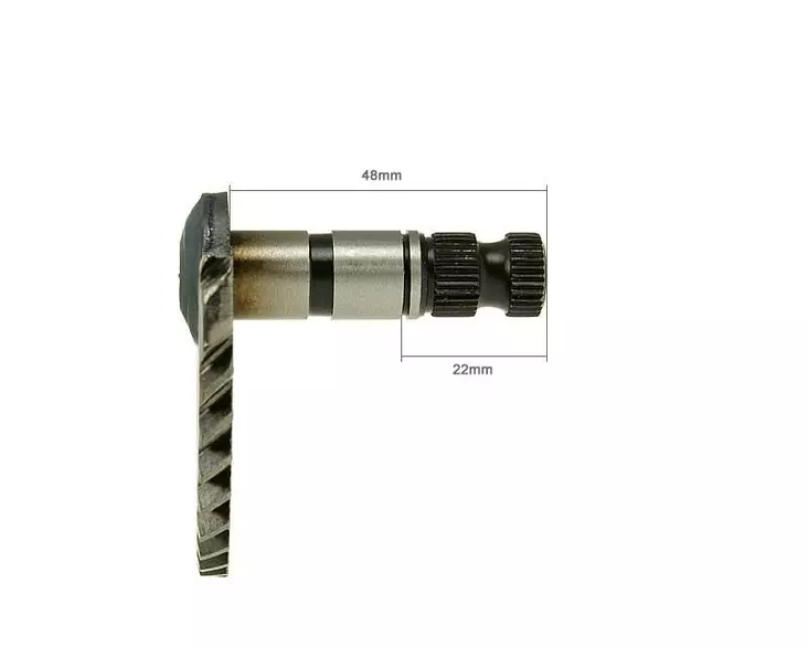 Käynnistyspolkimen aksila, 48mm/22mm, Kiina-skootterit 4-T 50cc / Peugeot 4-T / - Käynnistinpolkimet ja osat - 307-0555 - 1