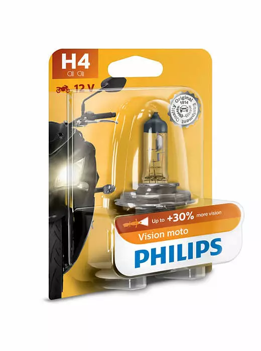 Philipis Polttimo H4 CityVision Moto 12V/60/55W/P43t-38 - Polttimot - 12-975 - 1