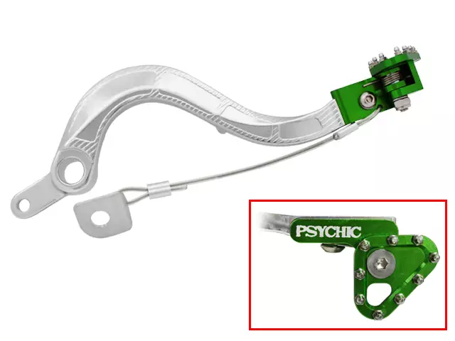 Psychic jarrupoljin KX450F 06-14 vihreä - Polkimet ja jalkatapit - 394-02105 - 2