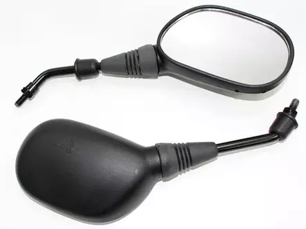 Tec-X Peili, Yleismalli, Skootterimalli, Musta, M8 (oikea- / oikea kierre), Pari - Peilit - 307-4096 - 2