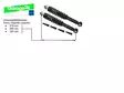Tec-X Iskunvaimentaja, Yeleismalli, cc 320mm (Ø 12, 10, 8mm), pari - Iskunvaimentimet ja osat - 307-1016 - 2