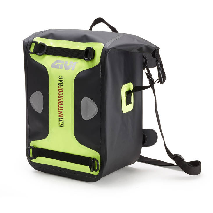 Givi WP406 vedenpitävä tankki/satulalaukku 20lt flour keltainen - Kovat laukut - 321-WP406 - 1