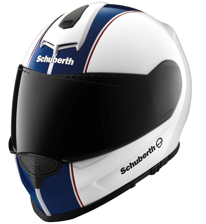 Hjälm Schuberth S2 Lines vit/röd/blå XS 52-53cm - Avattavat - 51-705-46 - 1