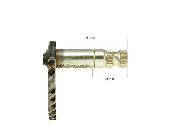 Käynnistyspolkimen aksila, 51mm/25mm, Kiina-skootterit 4-T 50cc / Peugeot 4-T / - Käynnistinpolkimet ja osat - 307-0556 - 1