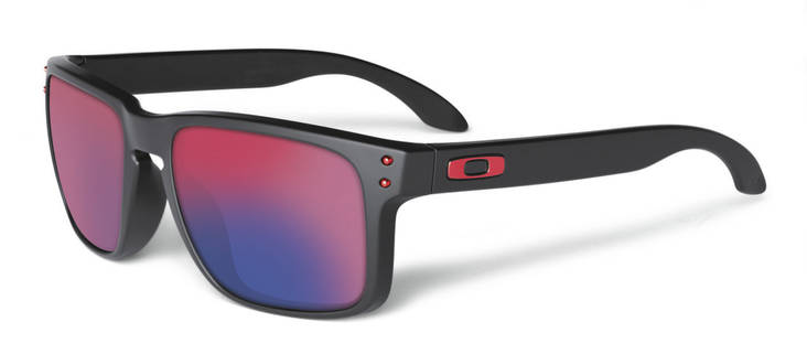 Oakley Holbrook Sunglasses frame matte black Lens positive red iridium - Aurinkolasit - 672-1004-6 - 2