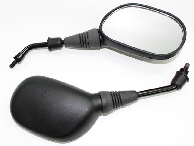 Tec-X Peili, Yleismalli, Skootterimalli, Musta, M8 (oikea- / oikea kierre), Pari - Peilit - 307-4096 - 2