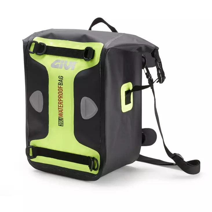 Givi WP406 vedenpitävä tankki/satulalaukku 20lt flour keltainen - Kovat laukut - 321-WP406 - 1