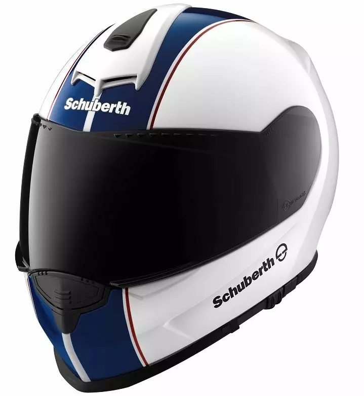 Hjälm Schuberth S2 Lines vit/röd/blå XS 52-53cm - Avattavat - 51-705-46 - 1