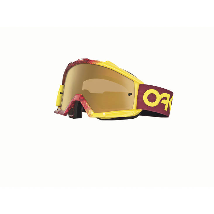 Oakley Goggles Proven MX Factory Fade red yellow fire iridum - Hanskat - 670-0057 - 1