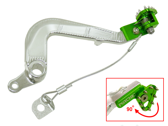 Psychic jarrupoljin KX85 01-14 vihreä - Polkimet ja jalkatapit - 394-02117 - 2