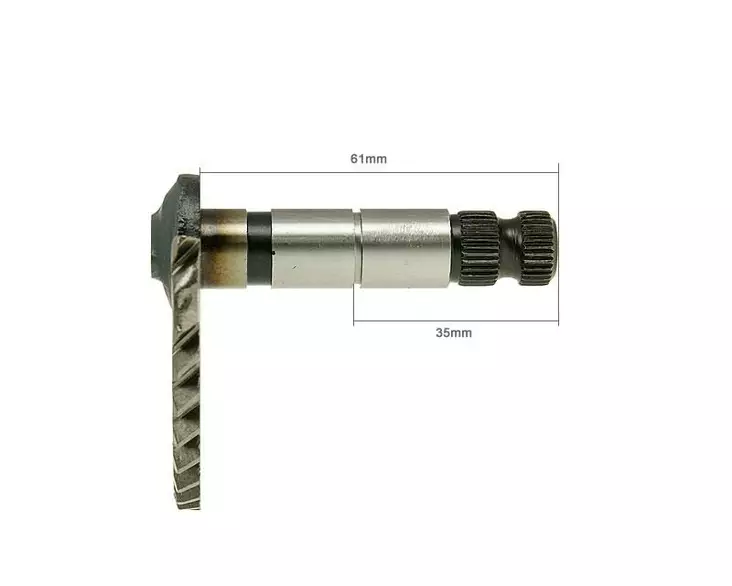 Käynnistyspolkimen aksila, 61mm/35mm, Kiina-skootterit 4-T 50cc / Peugeot 4-T / - Käynnistinpolkimet ja osat - 307-0557 - 1