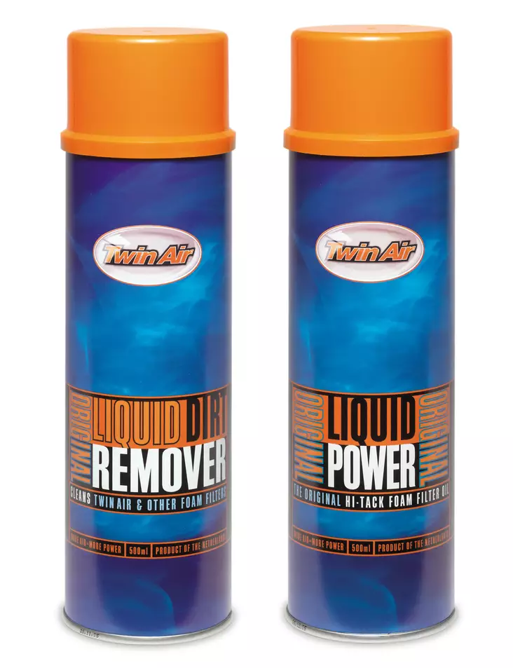 Twin Air Liquid Power Spray + Liquid Dirt Remover Spray Pak (2x500ml) (IMO) - Suodatinöljyt - 201-15-9007 - 2