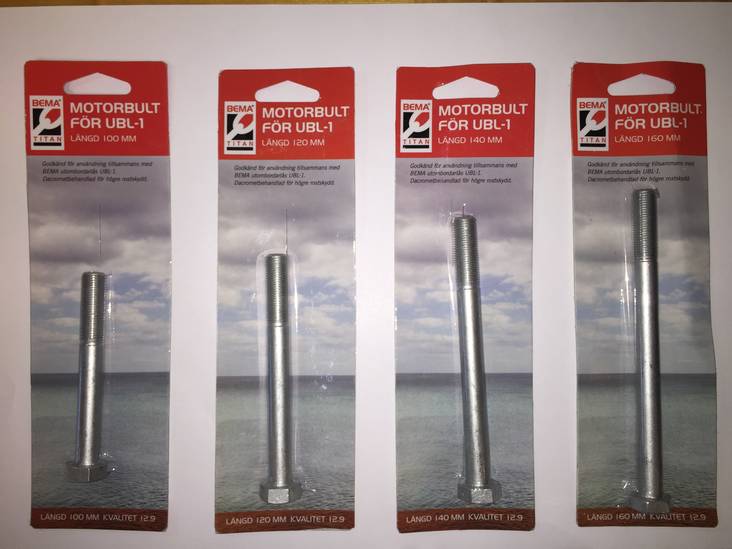 Bema UBL-1 M6S 12.9 M12x1,25x140 Dacromet Pultti - Lukot ja hälyttimet - 492-16258 - 3