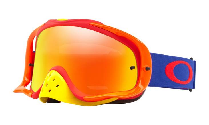 Oakley Goggles Crowbar MX Blue Red w/Fire Iridium&Clear - Hanskat - 670-7025-48 - 2