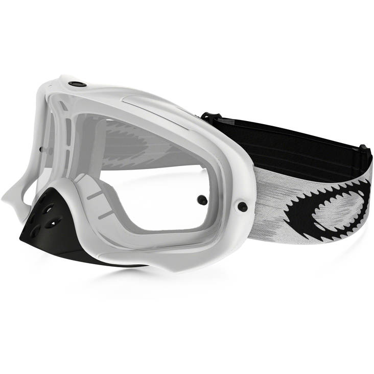 Oakley Goggles Crowbar Mx Matte White Speed w/clear Goggle - Hanskat - 670-0018 - 1
