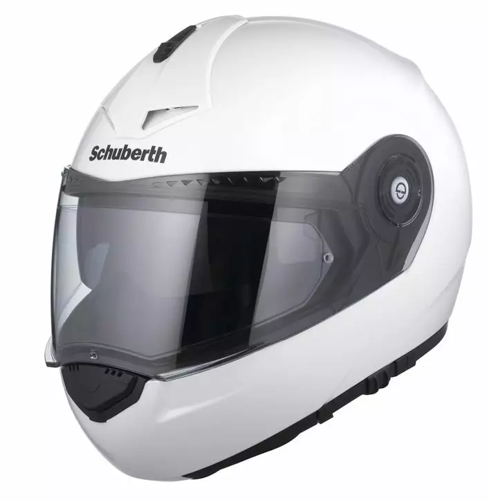 Hjälm Schuberth C3 Pro (utg) BLANK VIT L - Avattavat - 51-701-98 - 1