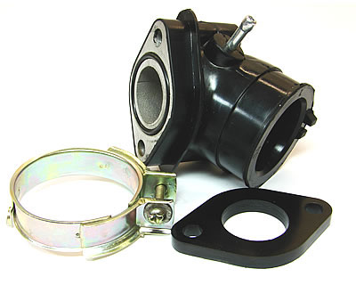 Kaasutinlaippa, sopii Ø 24mm kaasutin , Kiina-skootterit 50cc 4-T / Kymco 50cc 4 - Imukaulat ja osat - 302-0399 - 1