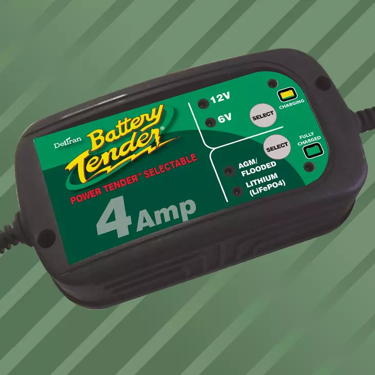 Battery Tender Power Tender 6V/12V 4 A lyijy/Lithium Akkulaturi - Akkulaturit ja tarvikkeet - 141-022-0209 - 3