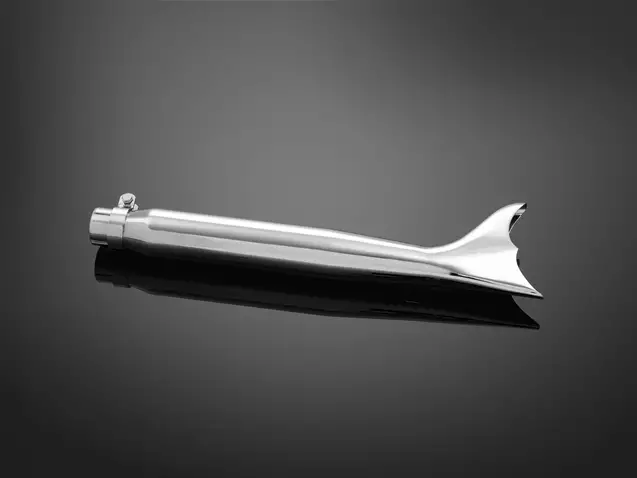Highway Hawk muffler, Fishtail 550mm/38-45mm - Pakoputket 4-T - 561-65-949 - 1