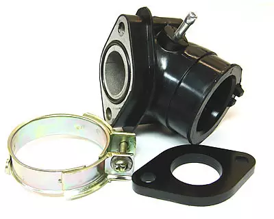 Kaasutinlaippa, sopii Ø 24mm kaasutin , Kiina-skootterit 50cc 4-T / Kymco 50cc 4 - Imukaulat ja osat - 302-0399 - 1