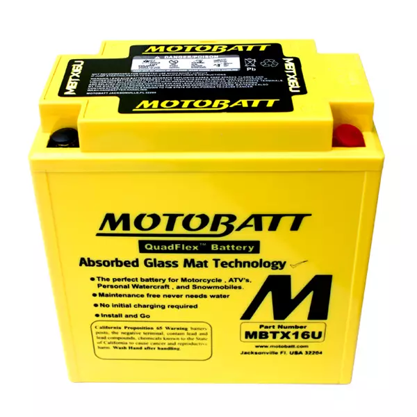 Motobatt akku, MBTX16U - Akut - 14-519 - 1