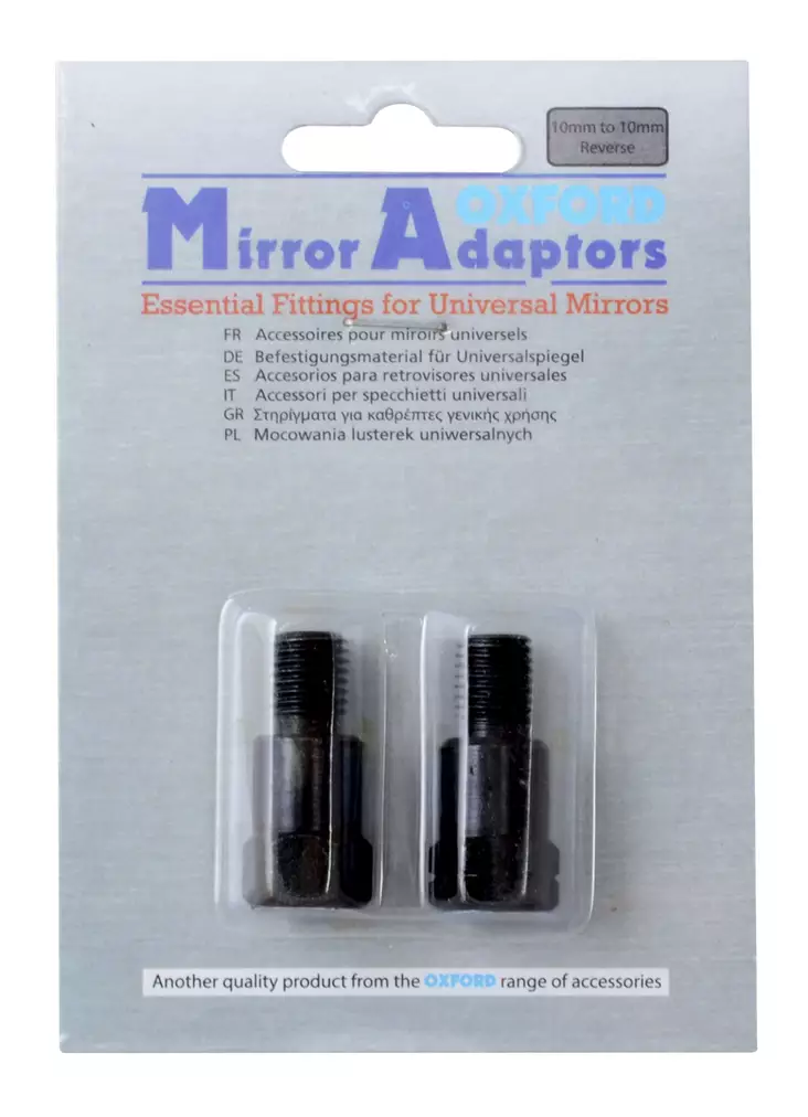 Oxford Peili Adapterit - 10mm -> 10mm Vas.& jatkokpl. - Peilit - 30-3339 - 1