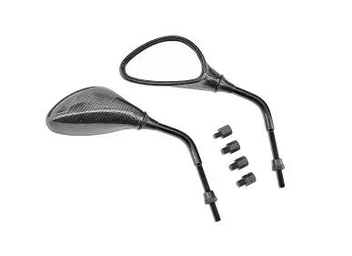 TNT Peili, MAC 3, Carbon-kuvio, Pari, M8 oikea (M8 vas./M10 oik./M10 vas.) - Peilit - 306-4923-9 - 1