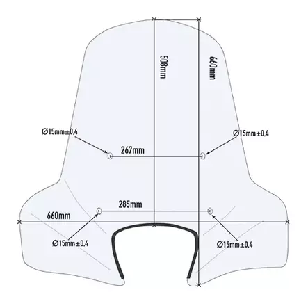 Specific screen, transparent 50,8 x 66 cm (H x W) - Pleksit - 323-107A - 2