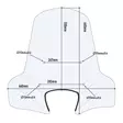 Specific screen, transparent 50,8 x 66 cm (H x W) - Pleksit - 323-107A - 2