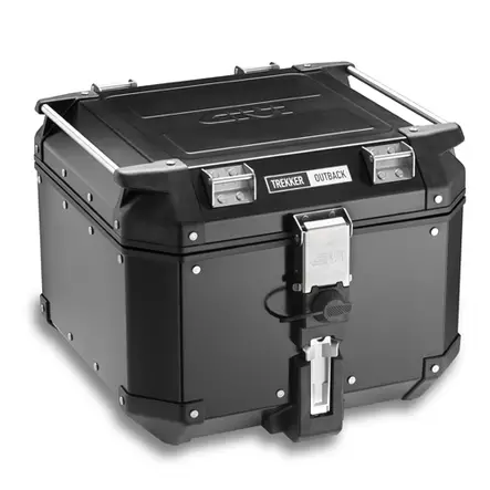 Givi Trekker Outback 42ltr blackline alumiininen perälaukku - Kovat laukut - 321-OBK42B - 1