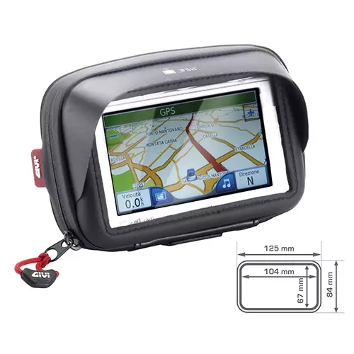Givi älypuhelin/GPS tasku 3,5 ohjaustanko kiinnityksellä - Ohjaustangot ja tarvikkeet - 321-S952B - 1
