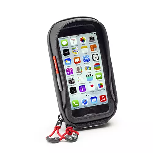 Givi älypuhelin/GPS tasku Iphone 6, Galaxy A5 ohjaustanko kiinnityksellä - Ohjaustangot ja tarvikkeet - 321-S956B - 1