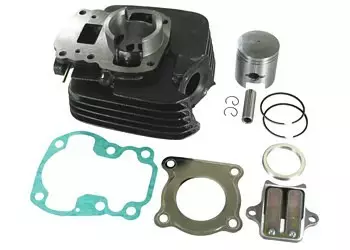 Tec-X sylinteri+mäntä 80cc/50mm läppä - Sylinterit ja kannet - 301-0822-C - 1