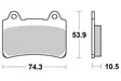 Sbs Jarrupalat Ceramic Taakse - Jarrupalat - 23-590LF - 1