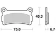 Sbs Jarrupalat Ceramic Taakse - Jarrupalat - 23-636LF - 2
