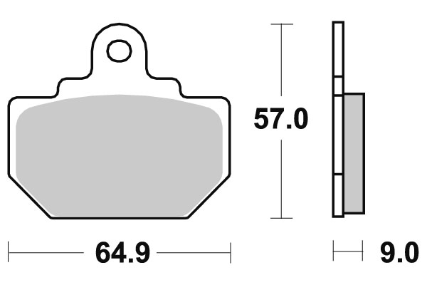 Sbs Jarrupalat Ceramic Taakse - Jarrupalat - 23-610LF - 1